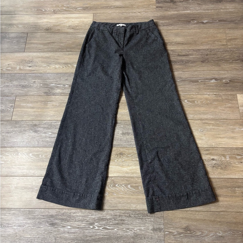 Cabi Pants Women’s Sz 8 SoHo Speckled Gray Wide Leg Career Office Work *Read*